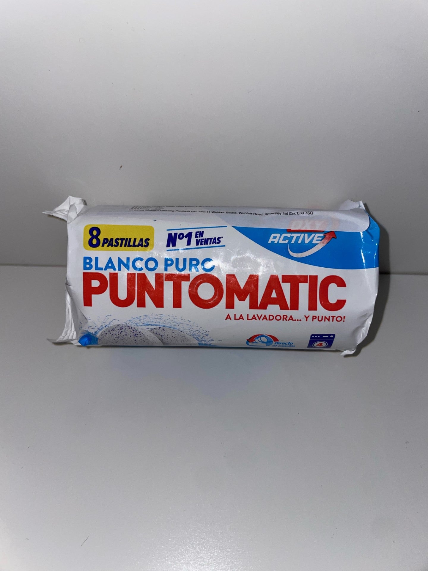 Puntomatic whitening Spanish washing machine tablets